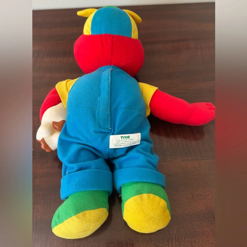 Vintage Blue Elmo Plush Toy